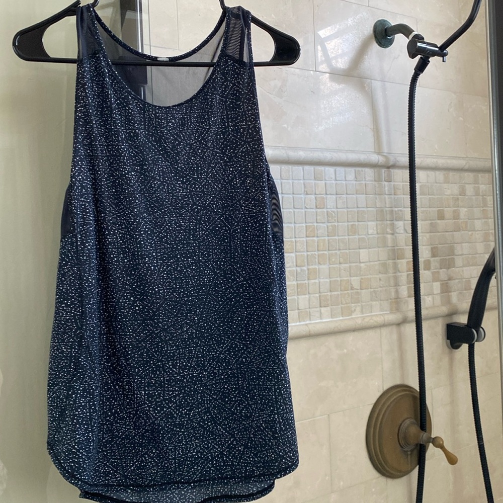 Lululemon Black Polkadot Workout Tank
